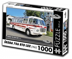 Puzzle Retro-autá Škoda 706 RTO LUX autobus 1000 dielikov
