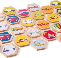 Drevené pexeso dopravné prostriedky