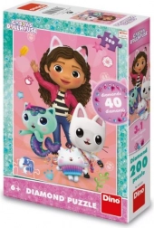 Hravé puzzle 200 dielikov s diamantmi