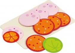 Údenina na doske - jedlo na sendviče