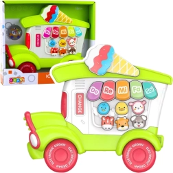 Detské elektrické pianinko – zelená zmrzlináreň