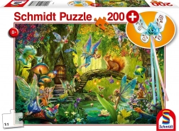 Schmidt puzzle Víly v lese 200 dielikov s darčekom vílej paličky