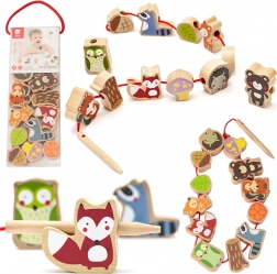 Drevené prevliekacie lesné zvieratká, 13 ks – Classic World
