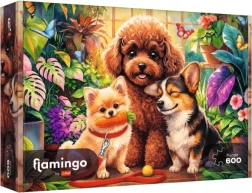 Trefl Flamingo by Trefl puzzle 600 dielikov Psy w oranżerii