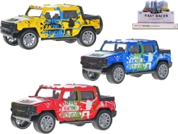 Terénne auto 1:36 s kovovou konštrukciou a spätným chodom
