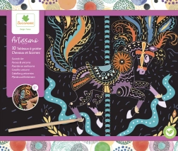 Vyškrabávanie Koní a Jednorožcov