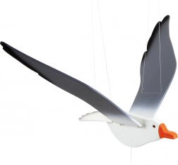 Drevená dekorácia závesný Racek