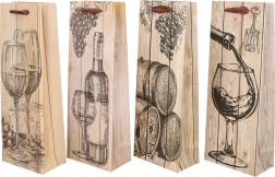 darčeková taška na fľašu M, celoročná, 12,8 × 36 × 8,4 cm