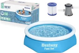 Nafukovací bazén BESTWAY Fast Set 244 × 61 cm s filtráciou