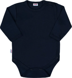 Dojčenské celorozopínacie body New Baby Classic II tmavomodré