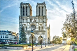 Diamantové maľovanie katedrála Notre-Dame 30x40 cm