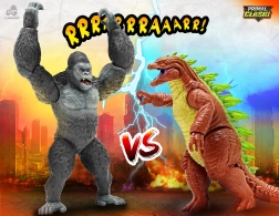 Primal Clash súboj Boss vs King Kaiju – sada akčných figúrok 21 cm