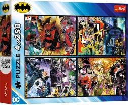 Puzzle 4 × 250 dielikov BATMAN