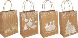 Darčeková taška Vianoce M 21 × 27 × 11 cm