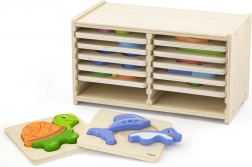 Drevené puzzle Viga 12 dosiek