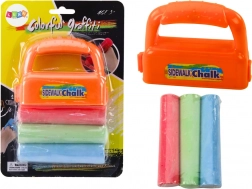 Sada silných chodníkových kried s oranžovým držiakom, 3 ks