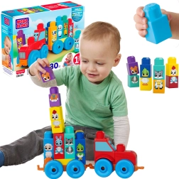 Fisher-Price Mega Bloks traktor so zvieratkami na stavanie a skladanie