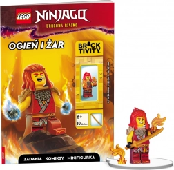 Lego Ninjago: Oheň a žiar – interaktívna kniha s minifigúrkou Wyldfyre
