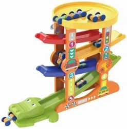 Závodná dráha krokodíl s autíčkami a vystreľovačom