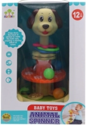 Káča s guľôčkami – psík, plastová hračka pre najmenších