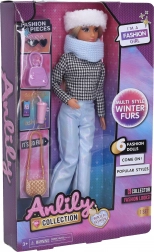 Bábika modelka s doplnkami 29 cm