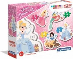 Moje prvé puzzle Disney princezné 4v1 (3, 6, 9, 12 dielikov) – Clementoni
