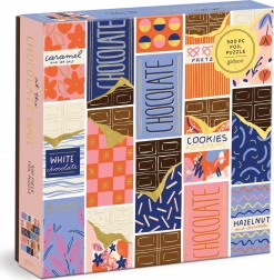Galison štvorcové puzzle v čokoládovom bare 500 dielikov