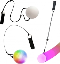 Svietiaca LED guľa na žonglovanie