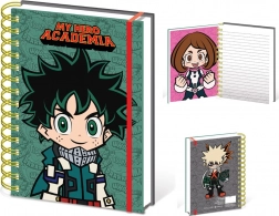 my hero academia chibi zápisník a5 s krúžkovou väzbou