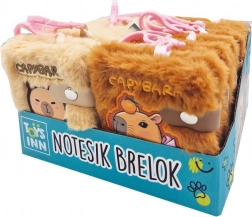 Chlpatý zápisník prívesok 10 × 8 cm, balenie 12 ks