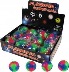 Skákací loptička s farebným svetlom