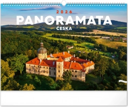 Nástenný kalendár Panoramata Česka 2026