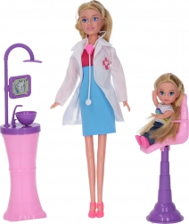 Bábika zubárka s dievčatkom 29 cm