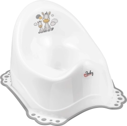 Maltex nočník s protišmykom Zebra – biely/sivý