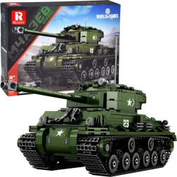 Reobrix stavebnica tank SHERMAN M4A3E8 – licencovaná WORLD OF TANKS, 836 dielov