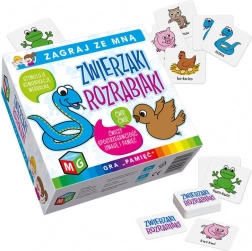 nezbedné zvieratká – pamäťová hra pre deti