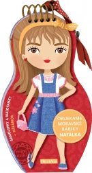 Obliekame moravské bábiky Natálka – maľovanky a nálepky