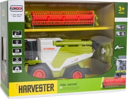 Detský RC kombajn 1:24 zelený s dymovým efektom