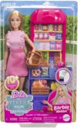 Barbie Malibu nákupný herný set s bábikou