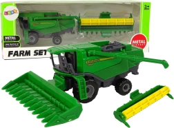 Zelený kombajn s prídavnou jednotkou – hračka pre deti