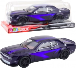 Športové pretekárske auto s trecím pohonom – tmavofialové