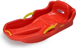Snow Play bob Comfort 80 cm červený s ručnými brzdami