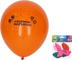 Nafukovacie balóny Všetko najlepšie 30 cm - 5 ks