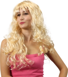 blond parochňa s vlnami a ofinou na karneval a večierky