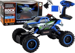 RC terénne auto 1:14 2,4 GHz modré 4x4