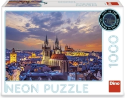 Puzzle pohľad na Hradčany 1000 dielikov neon