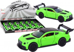 Športové auto 1:32 so zotrvačníkom, matná zelená