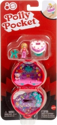 polly pocket výročný kompaktný set k 80. výročiu mattel s prsteňom