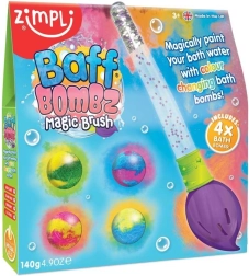 Šumivé bomby do kúpeľa s magickým štetcom ZIMPLI KIDS