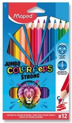 Pastelky MAPED Color'Peps Strong Jumbo 12 ks